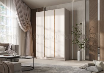 Шкаф 1500 мм 3-х створчатый Келвин кашемир (Миф) в Реж - rezh.mebel-e96.ru