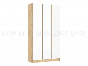 Шкаф 1200 мм 3-х ств. Келвин крафт золотой/белый (Миф) в Реж - rezh.mebel-e96.ru