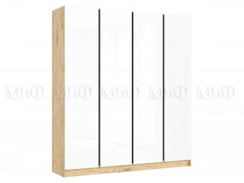 Шкаф 2000 мм 4-х ств. Келвин крафт золотой/белый (Миф) в Реж - rezh.mebel-e96.ru