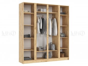 Шкаф 2000 мм 4-х ств. Келвин крафт золотой/белый (Миф) в Реж - rezh.mebel-e96.ru