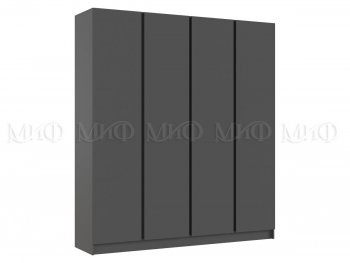 Шкаф 2000 мм 4-х ств. Келвин графит  (Миф) в Реж - rezh.mebel-e96.ru