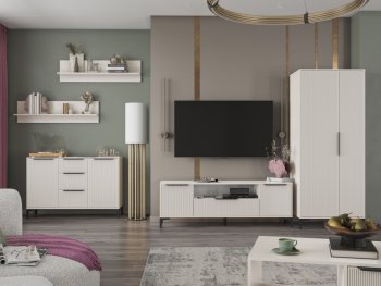 Стенка Кимберли кашемир, модульная (Handis) в Реж - rezh.mebel-e96.ru