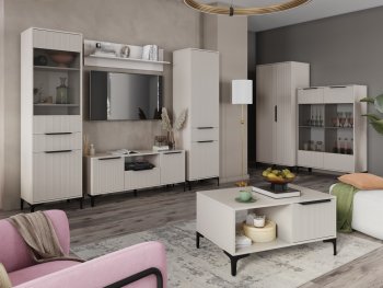 Стенка Кимберли кашемир, модульная (Handis) в Реж - rezh.mebel-e96.ru