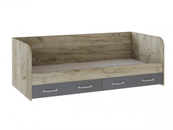 Кровать с ящиками Колибри Лофт дуб серый (Текс) в Реж - rezh.mebel-e96.ru