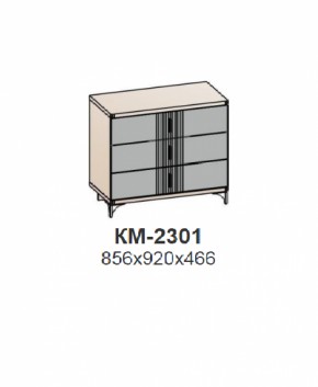 Комод ШЕР Дуб апрель темный/лофт голдэн пэлас (КМ-2301) в Реж - rezh.mebel-e96.ru | фото