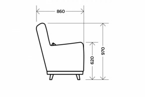 Кресло Интерьерное Dark Brown в Реж - rezh.mebel-e96.ru