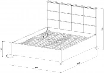 Кровать с подъемным механизмом Мега синий (Лин) в Реж - rezh.mebel-e96.ru