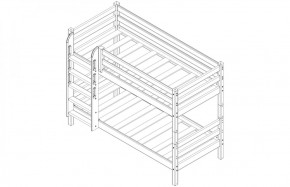 Кровать 2-х ярусная Сонечка с бортиком (лестница прямая) в Реж - rezh.mebel-e96.ru