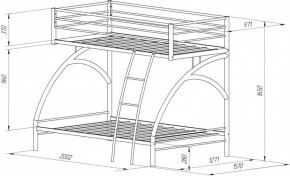 Кровать 2-х ярусная Виньола-2 (900/1200*1900) в Реж - rezh.mebel-e96.ru