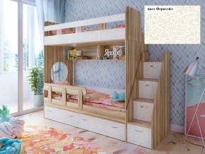 Кровать 2-х ярусная Юниор 1 без бортика (800*1900) в Реж - rezh.mebel-e96.ru