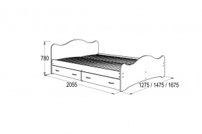 Кровать-7 двойная с 2-мя ящиками (1400*2000) в Реж - rezh.mebel-e96.ru