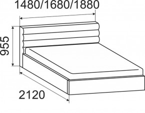 Кровать Альба с подъемным механизмом 1400*2000 в Реж - rezh.mebel-e96.ru