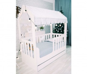 Кровать-домик детская с ящиком 800*1600 (Белый) в Реж - rezh.mebel-e96.ru