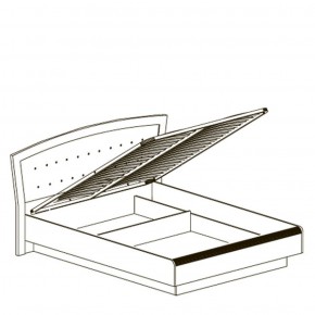 Кровать двойная 1600 с ПМ Афины 368 (Яна) в Реж - rezh.mebel-e96.ru