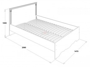 Кровать двойная Ольга 1Н + 2-а ящика (1400*2000) в Реж - rezh.mebel-e96.ru