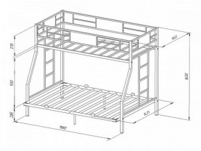 Кровать двухъярусная Гранада-ЯЯ 140 с ящиками в Реж - rezh.mebel-e96.ru