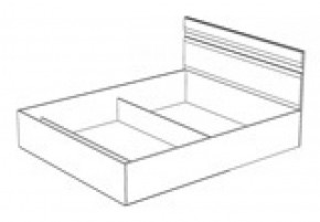 Кровать Ненси 1400 без основания (1440*900*2042) Венге/Белый в Реж - rezh.mebel-e96.ru | фото