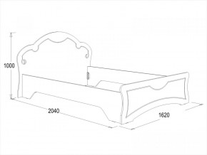 Кровать Ольга-10 МДФ (1400) в Реж - rezh.mebel-e96.ru