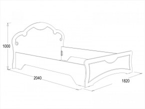 Кровать Ольга-10 МДФ (1600) в Реж - rezh.mebel-e96.ru