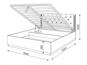 Кровать с подъемным механизмом М25 Тиффани в Реж - rezh.mebel-e96.ru