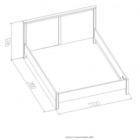 Кровать Шерлок 1800 орех 1600*2000 в Реж - rezh.mebel-e96.ru