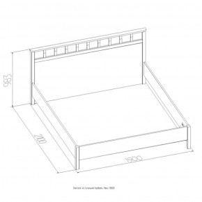 Кровать Шерлок Люкс 1200 ясень анкор светлый 1200*2000 в Реж - rezh.mebel-e96.ru