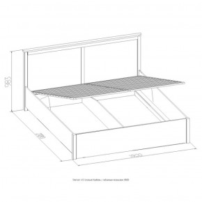 Кровать Шерлок с ПМ 1400 дуб сонома 1400*2000 в Реж - rezh.mebel-e96.ru