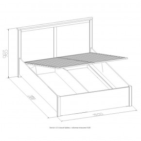 Кровать Шерлок с ПМ 1400 орех 1400*2000 в Реж - rezh.mebel-e96.ru