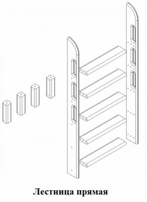 Кровать Сонечка 2-х ярусная (модульная) в Реж - rezh.mebel-e96.ru