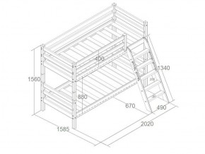 Кровать Сонечка 2-х ярусная (модульная) в Реж - rezh.mebel-e96.ru