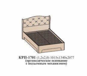 Кровать ЭЙМИ с подъемным механизмом КРП-1701 Бодега белая/патина серебро (1200х2000) в Реж - rezh.mebel-e96.ru | фото