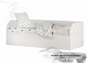 Кровать детская с подъемным механизмом Трио КРП-01 Белый (БТС) в Реж - rezh.mebel-e96.ru