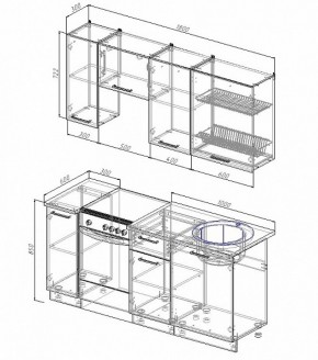 Кухонный гарнитур Жемчуг 1800 в Реж - rezh.mebel-e96.ru