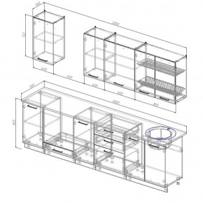 Кухонный гарнитур Лада 2800 в Реж - rezh.mebel-e96.ru