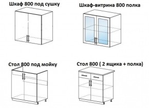 Кухонный гарнитур Лиза-1 (1600) МиФ в Реж - rezh.mebel-e96.ru