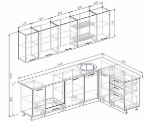 Кухонный гарнитур угловой Бланка 2600х1600 в Реж - rezh.mebel-e96.ru