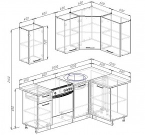 Кухонный гарнитур угловой Жемчуг 2000х1200 в Реж - rezh.mebel-e96.ru