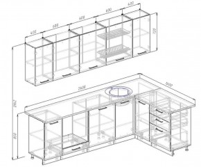 Кухонный гарнитур угловой Жемчуг 2600х1600 в Реж - rezh.mebel-e96.ru