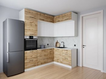 Кухонный гарнитур угловой Лада 2200*1700 мм (Санвут) в Реж - rezh.mebel-e96.ru