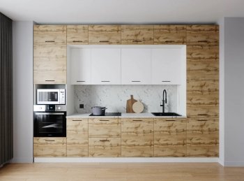 Кухонный гарнитур Лада 3400 мм (Санвут) в Реж - rezh.mebel-e96.ru