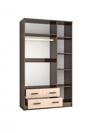Шкаф Лагуна с антресолью венге/дуб (Текс) в Реж - rezh.mebel-e96.ru