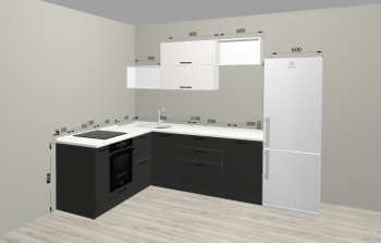Угловой кухонный гарнитур Санвут 1516х2100 мм в Реж - rezh.mebel-e96.ru