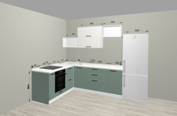 Угловой кухонный гарнитур Санвут 1516х2100 мм в Реж - rezh.mebel-e96.ru