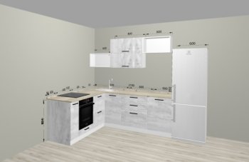 Угловой кухонный гарнитур Санвут 1516х2100 мм в Реж - rezh.mebel-e96.ru