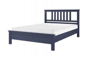 Кровать из массива Лаура темный лазурный (БМ) в Реж - rezh.mebel-e96.ru