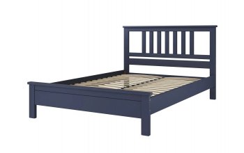Кровать из массива Лаура темный лазурный (БМ) в Реж - rezh.mebel-e96.ru