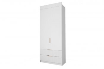 Шкаф Лавис ШД 900.1, белый софт (ДСВ) в Реж - rezh.mebel-e96.ru