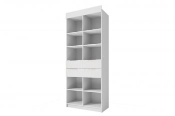 Стеллаж Лавис с ящиками СД 900.1/2 белый софт (ДСВ) в Реж - rezh.mebel-e96.ru