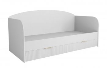 Кровать Лавис ДКД 2000.1 с ящиками белый софт (ДСВ) в Реж - rezh.mebel-e96.ru