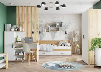 Набор детской мебели Лайт, модульный комп.2 (Гор) в Реж - rezh.mebel-e96.ru